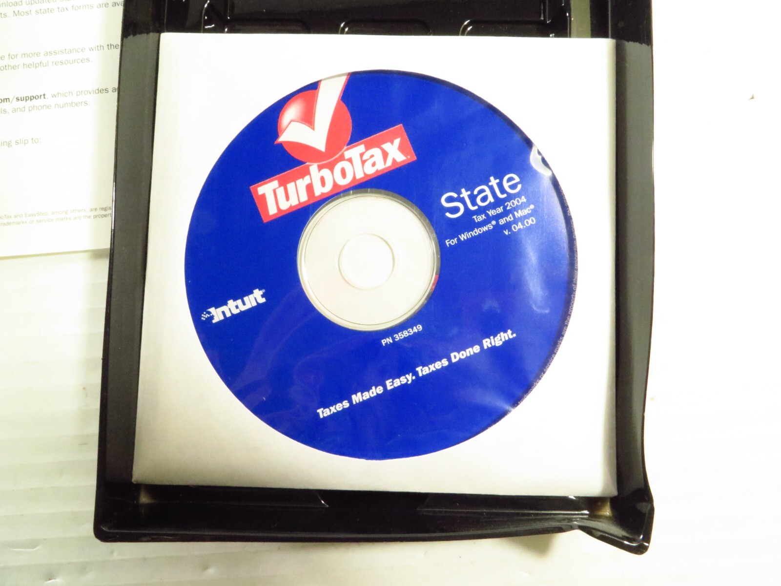 Intuit TurboTax State Tax Year 2004 for Windows & MAC, FREE 2-3 Day Ship!!!