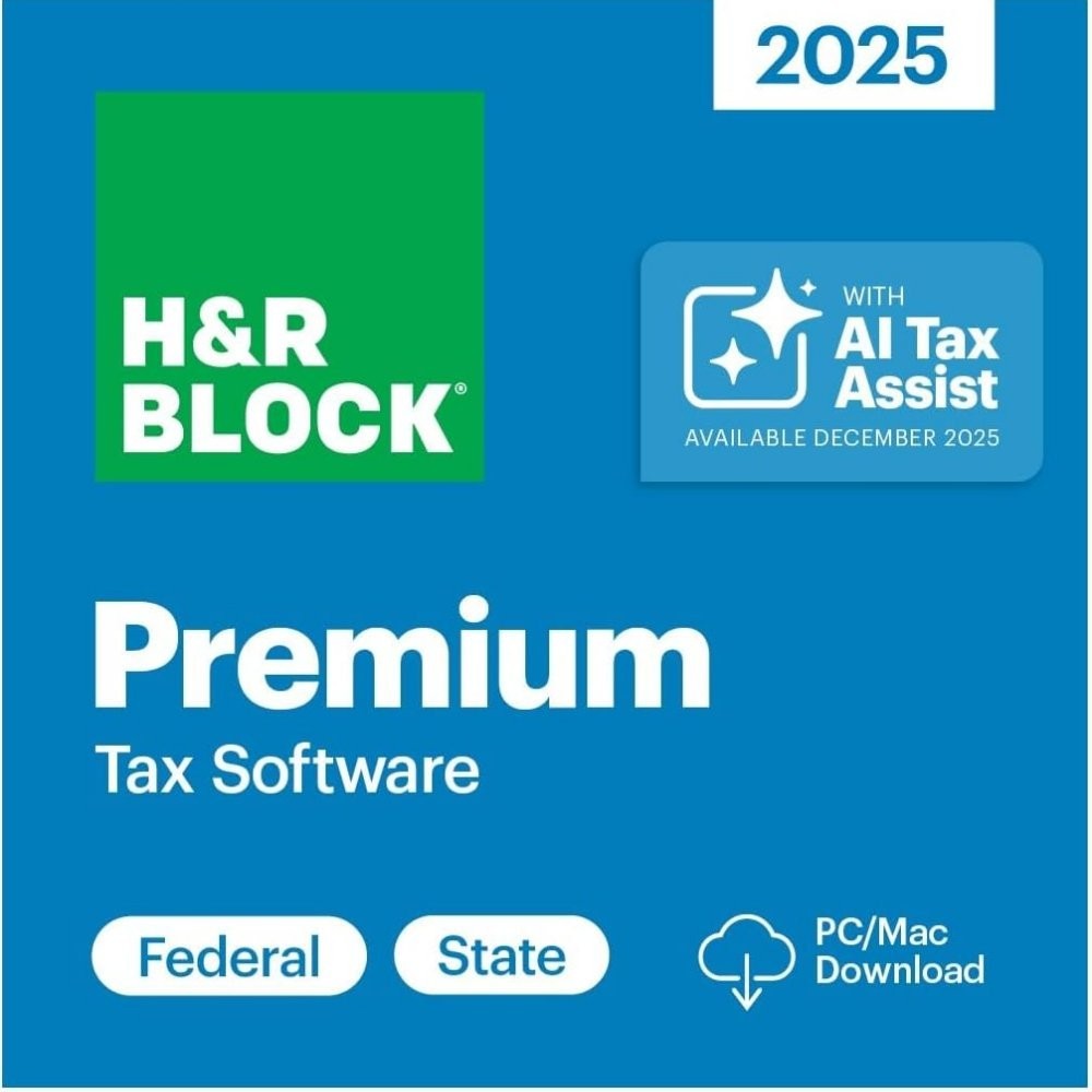 NEW 2025 H&R Block Tax Software Premium for Apple/Mac [Key Card]