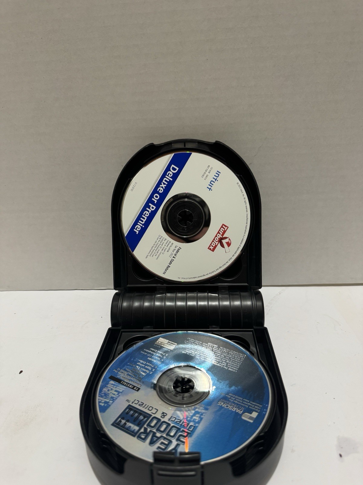 Intuit Turbo Tax Deluxe and Premier CD-ROM Lot With Y2k CD Case