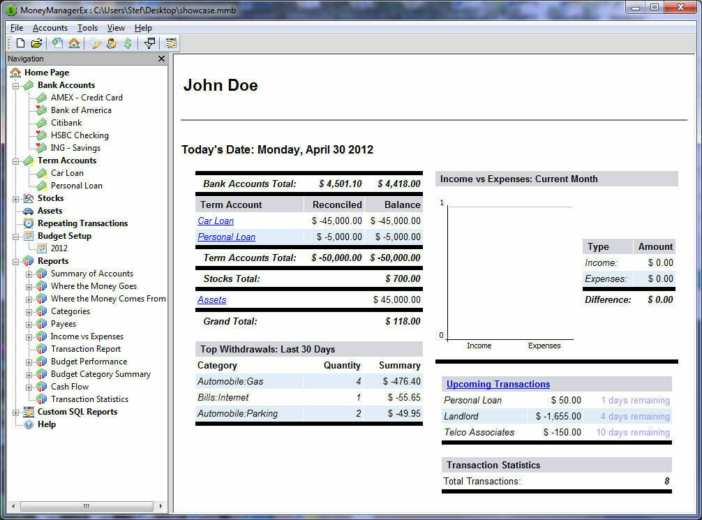 NEW Money Manager Accounting Bookkeeping Tax VAT Business, Personal USB Mac