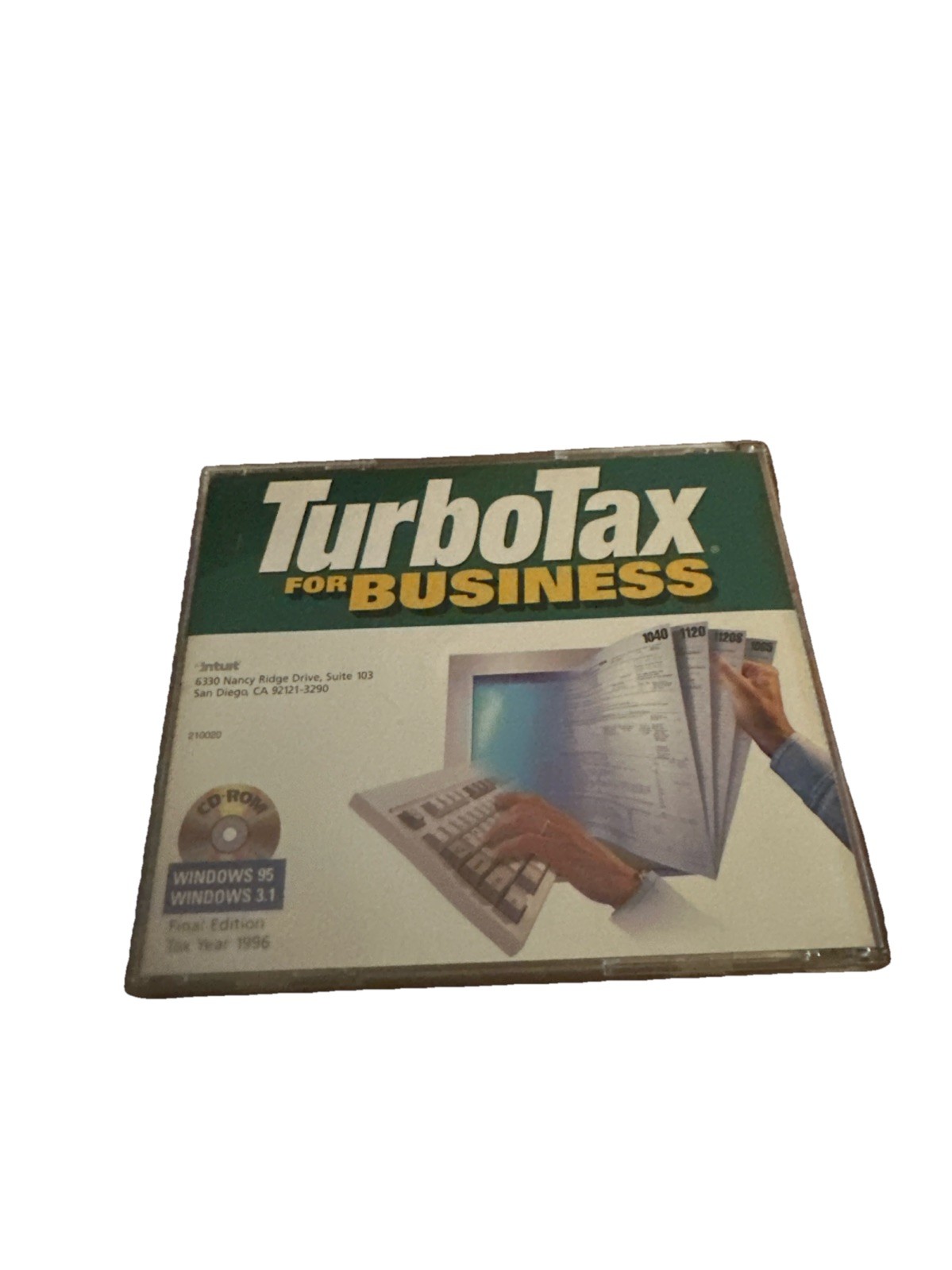 Intuit TurboTax for Business 1996 – Windows 95 and Windows 3.1