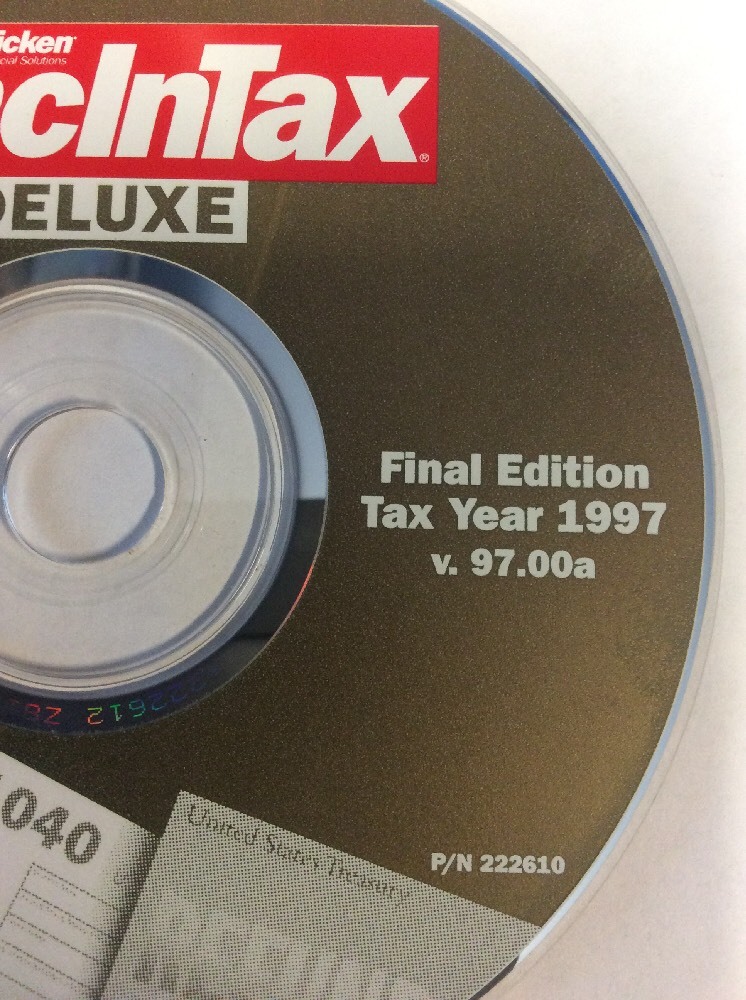 Intuit Quicken MacInTax Deluxe 1997 Final Edition v. 97.00a Mac