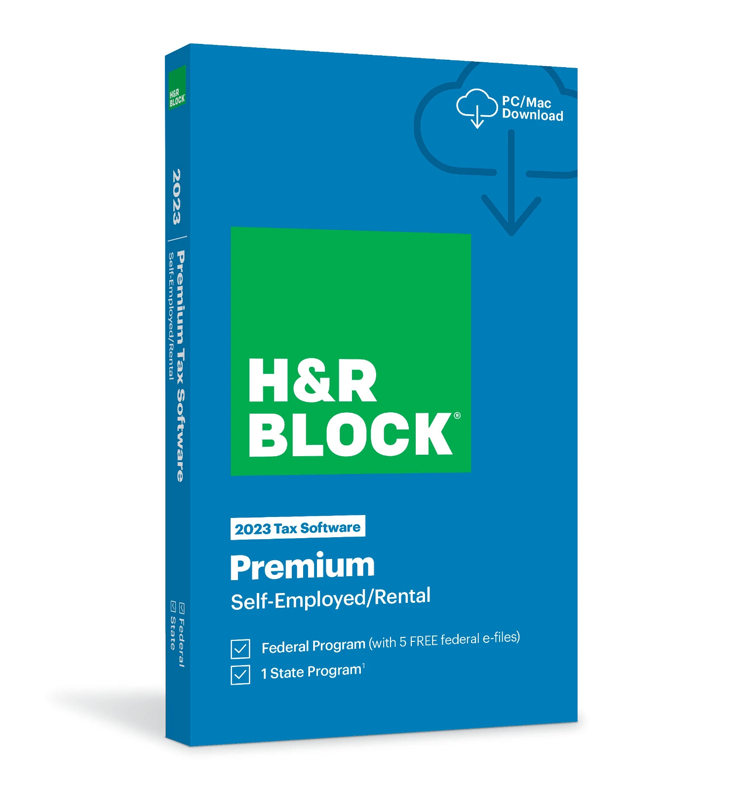 New 2023 H&R Block Tax Software Premium Edition for PC/MAC [Key Card]
