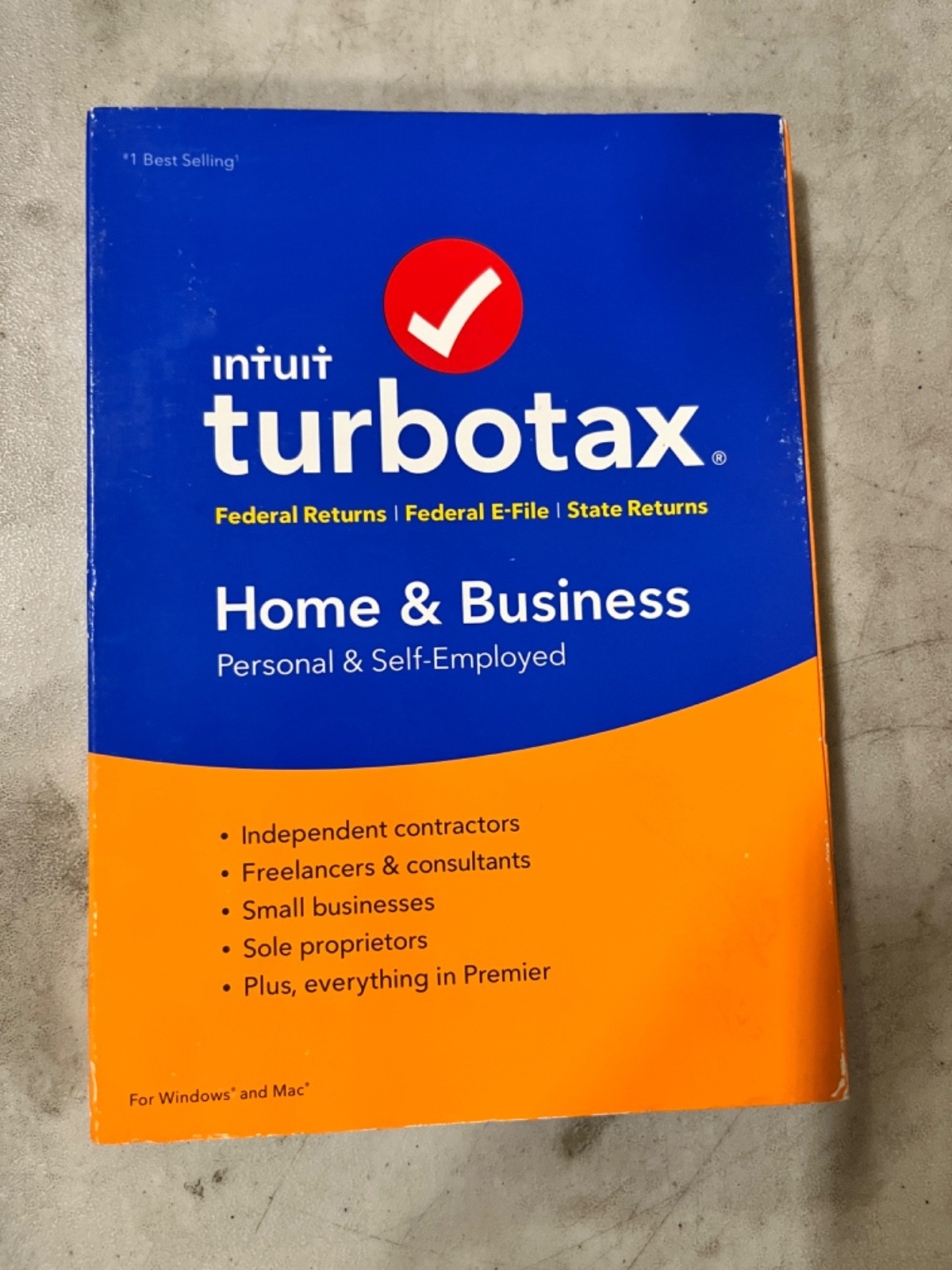 2016 TurboTax Home & Business Personal Software Intuit Disc Federal State