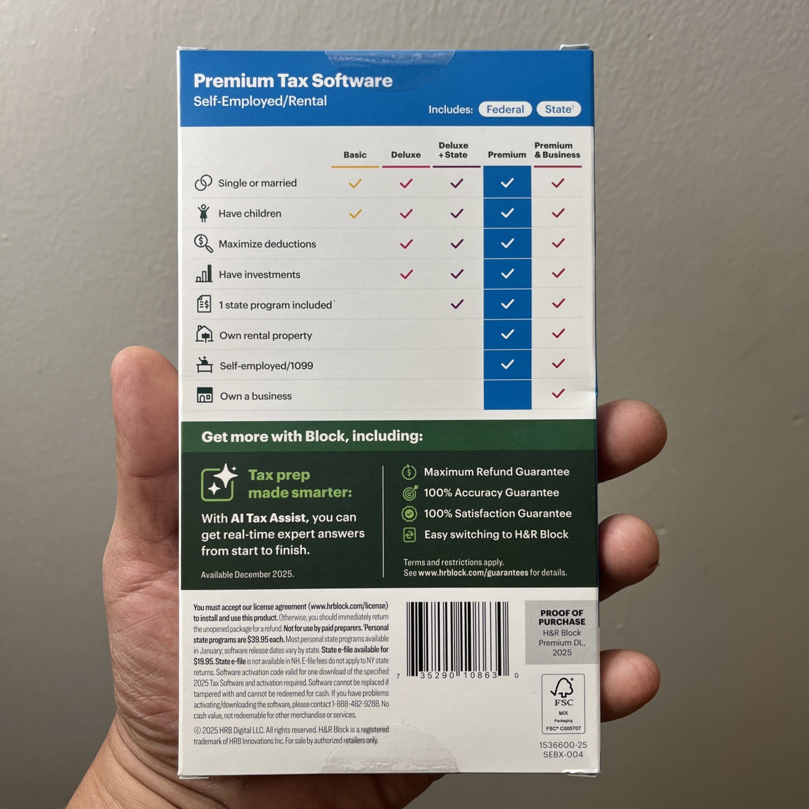 H&R Block Tax Software Premium 2025 ( get the PC/MAC details now)SAME DAY CODE
