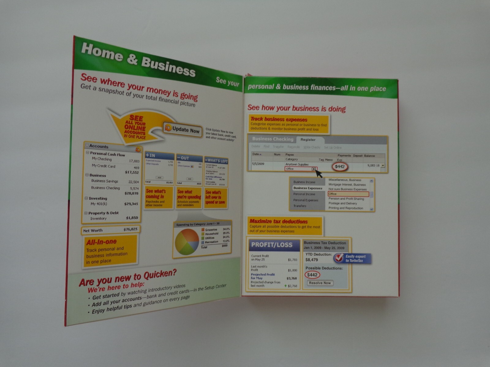 Intuit Quicken Home & Business 2009 For Windows
