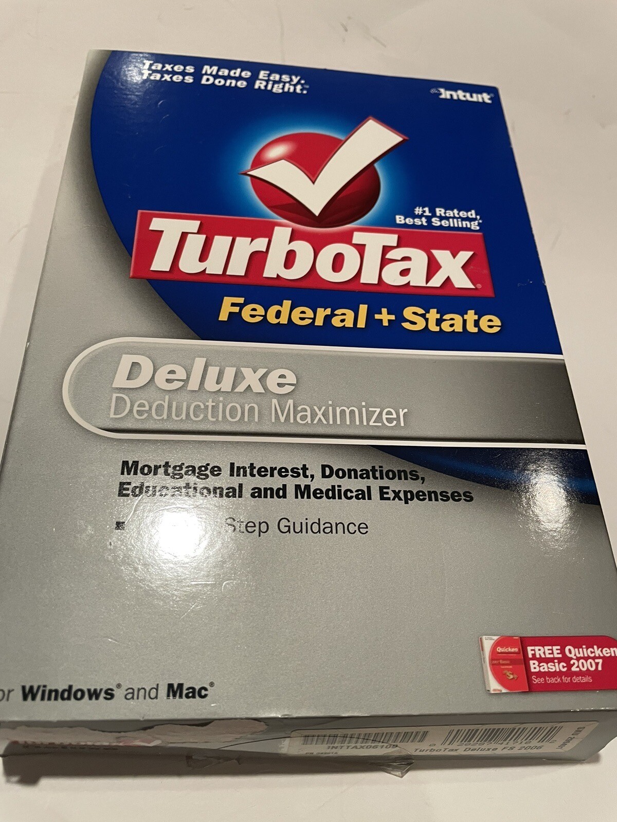 Intuit TurboTax Deluxe 2006 CD-ROM Windows Mac