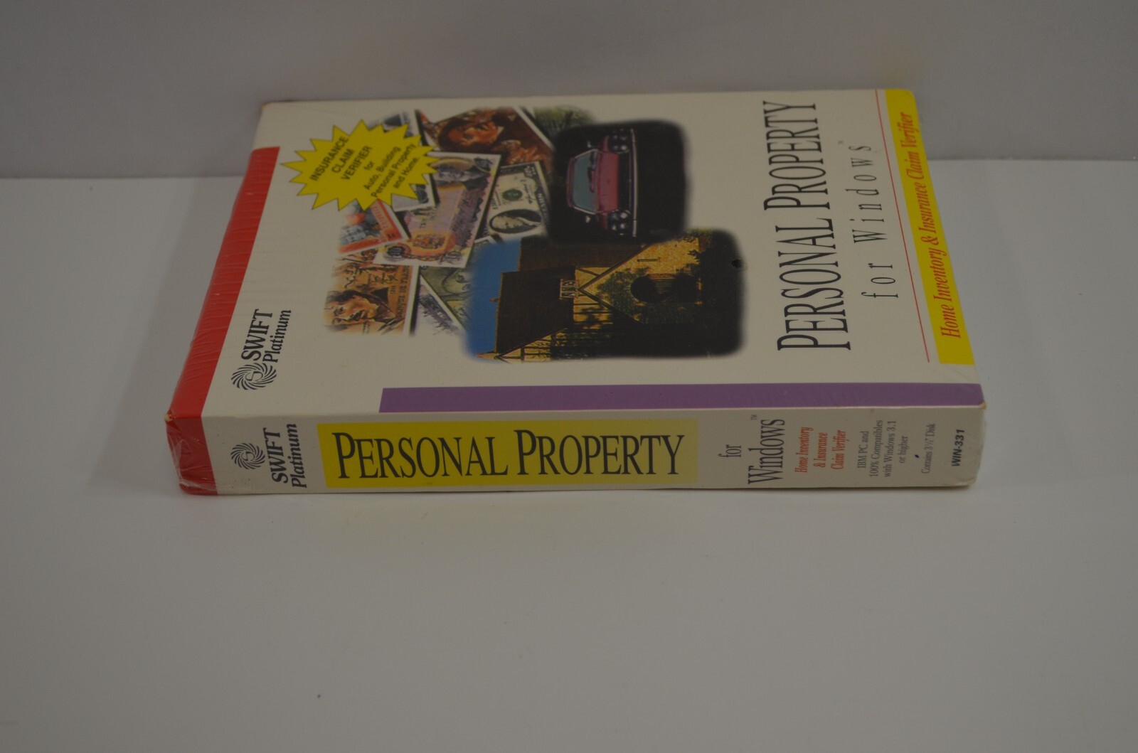 Swift Platinum Personal Property for Windows Software 1994 SEALED Vintage Cosmi