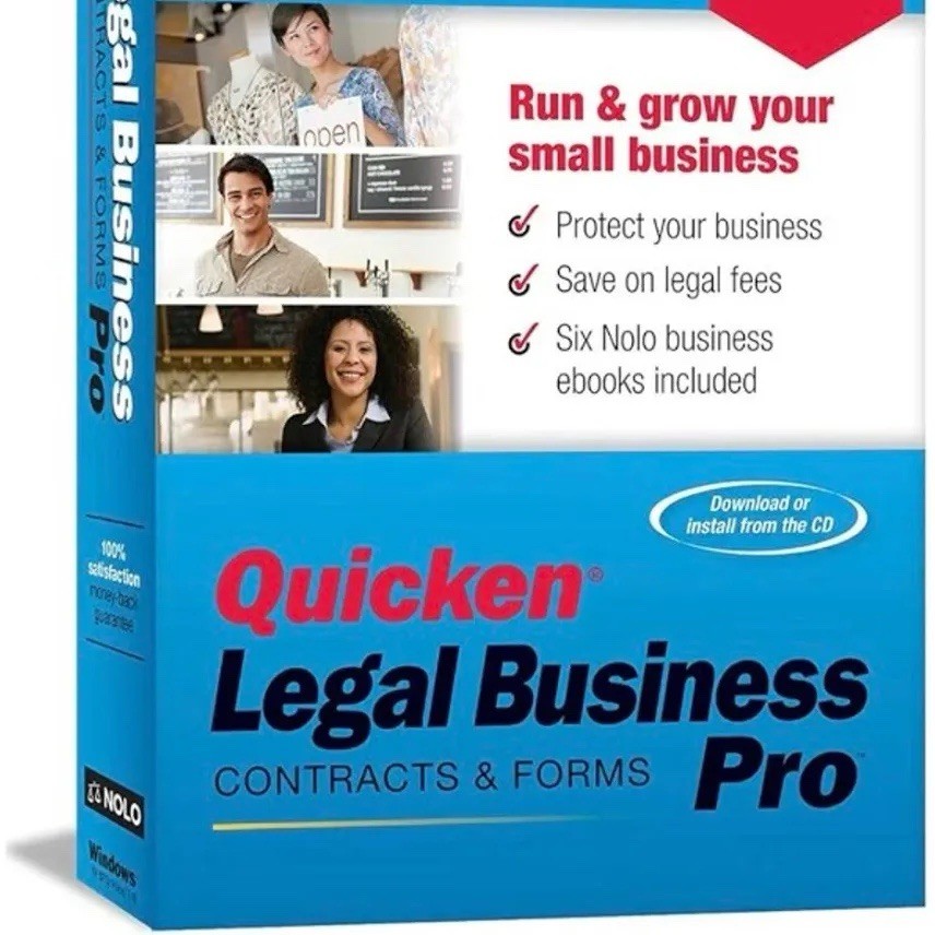 NOLO QUICKEN LEGAL BUSINESS PRO CONTRACTS & FORMS WINDOWS Key And CD NEW