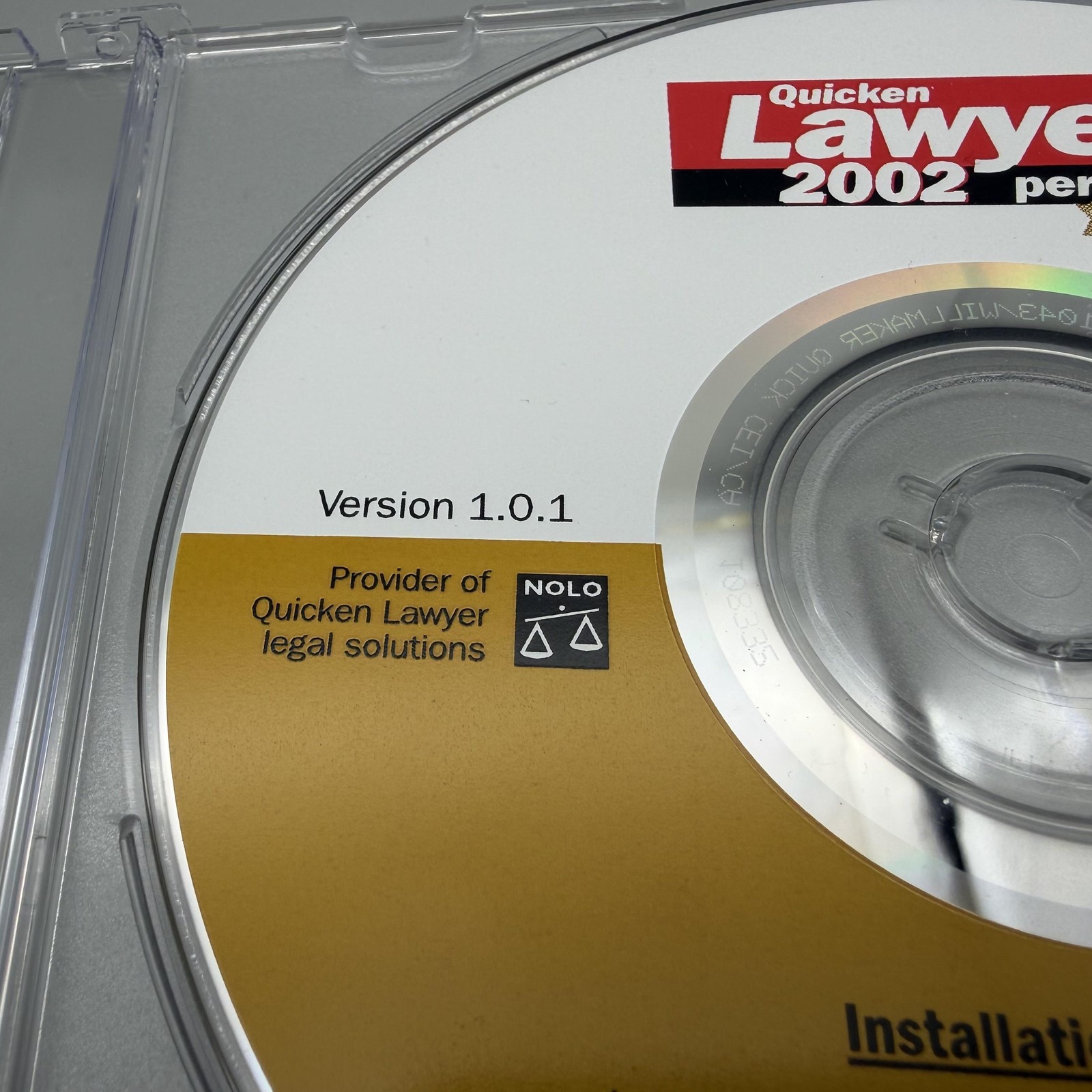 Vintage Quicken Lawyer 2002 Personal Deluxe Legal Software CD-ROM Win 95/XP