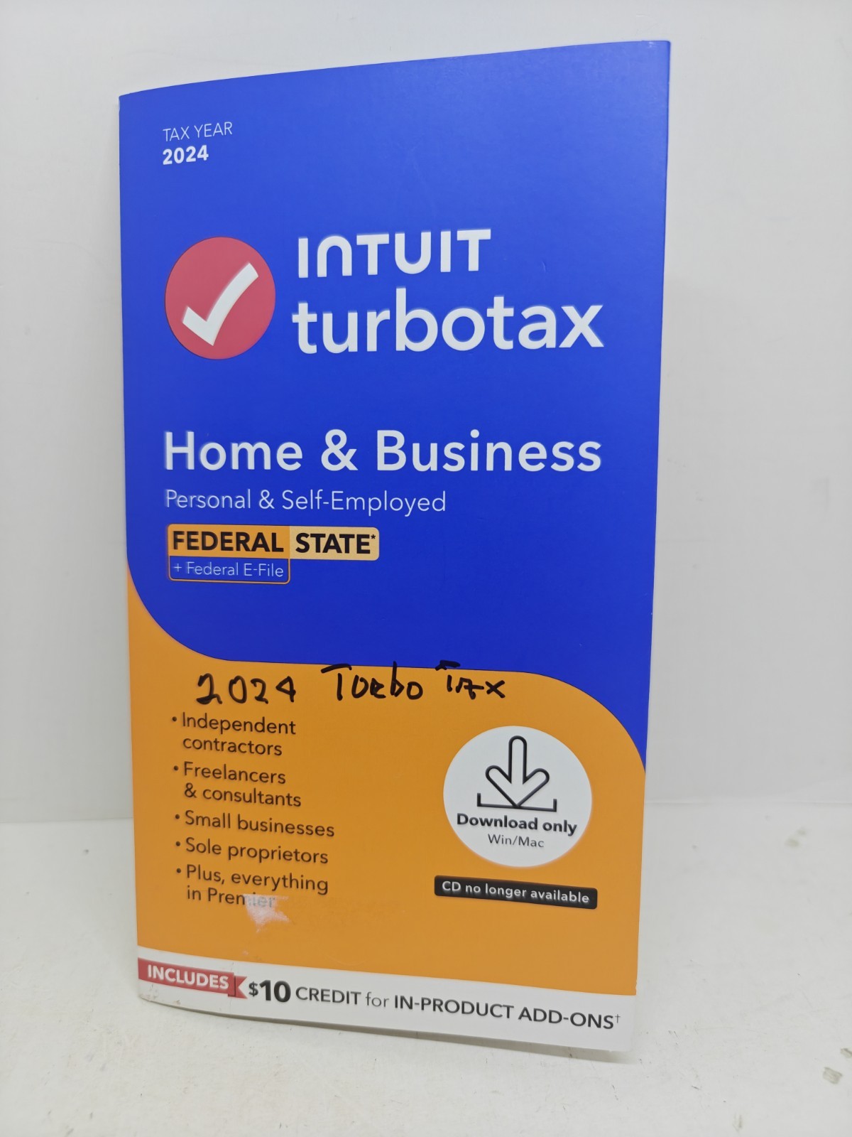 2024 Intuit Turbotax Home Business Federal State Windows Mac USA NO CD