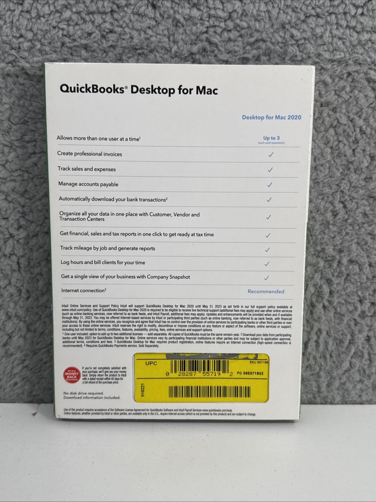 Quickbooks Desktop For Mac 2020 Full Retail w/ CD & Key – READ DESCRIPTION