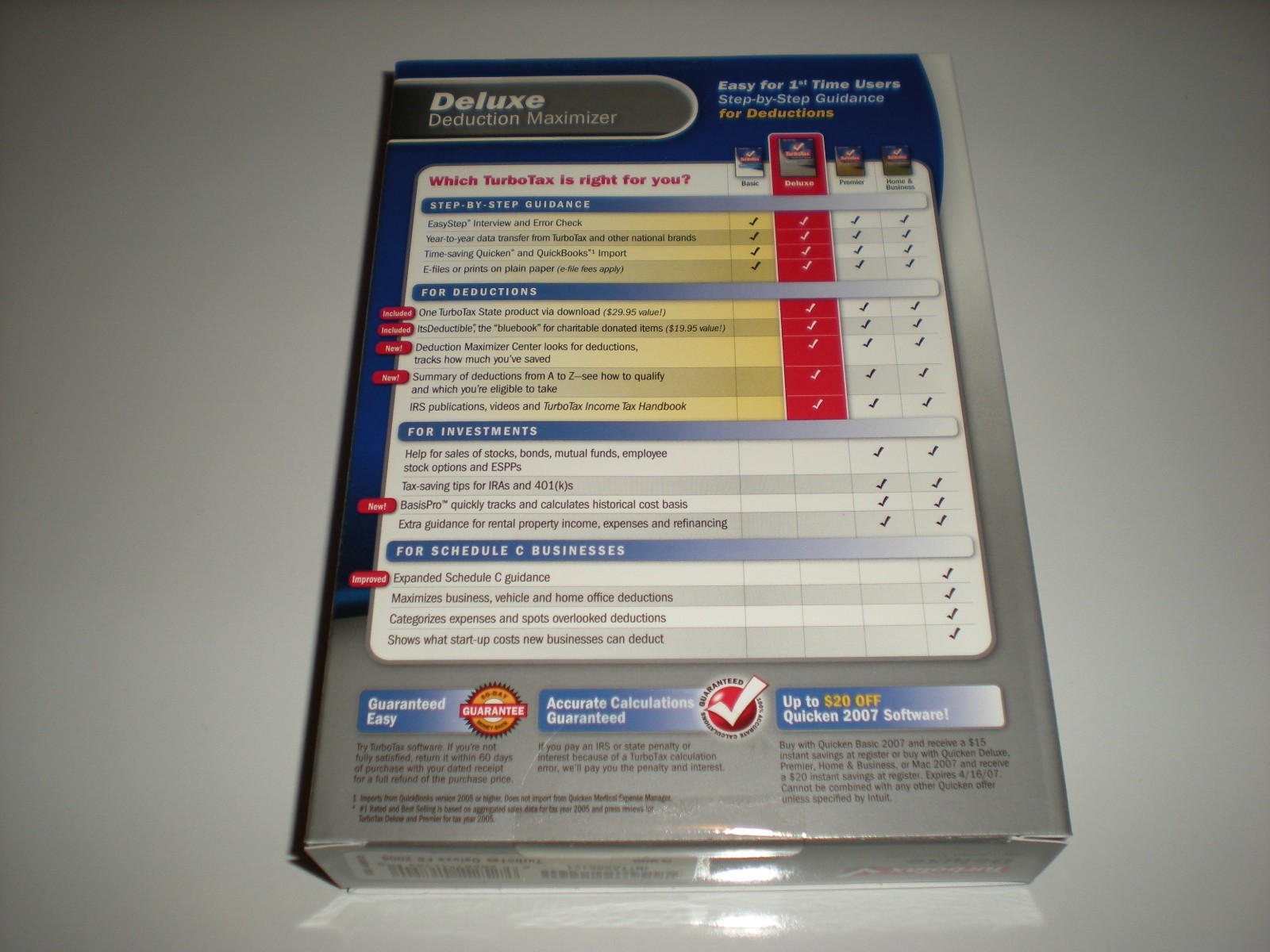 Turbotax 2006 Deluxe with state. Turbo tax. New.