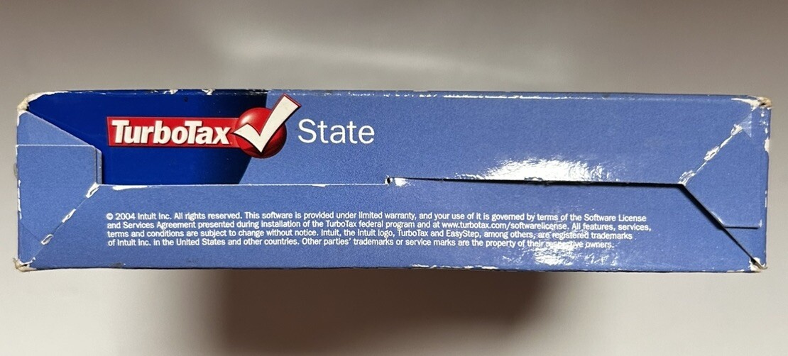 2004 Intuit TurboTax State Tax Returns For Windows And Mac PN 358586 SKU 6896549