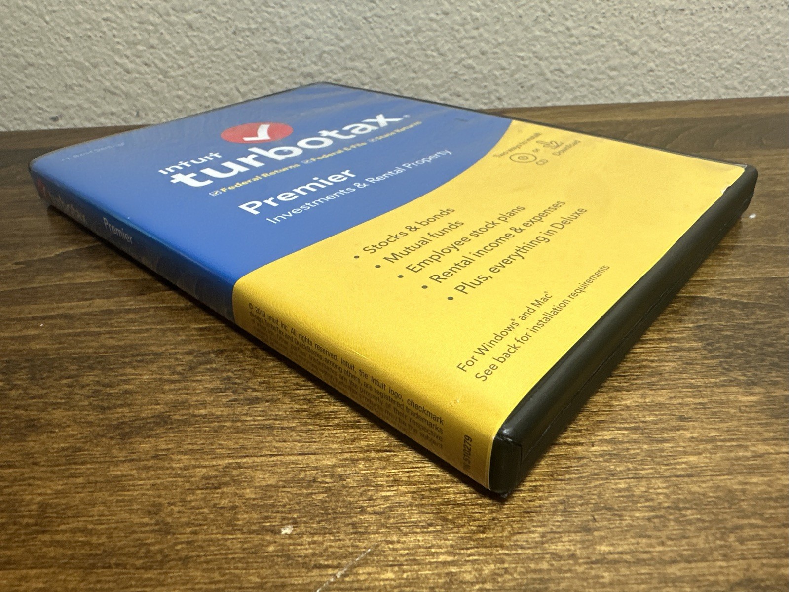 Intuit Turbo Tax Premier 2018, Federal State Tax Returns Pre-Owned CD FREE SHIP