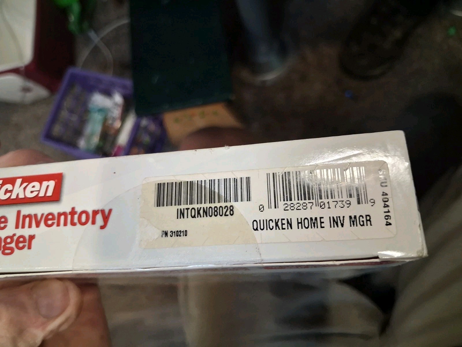 Intuit Quicken Home Inventory Manager for Windows ’00/’03/XP/Vista New Sealed