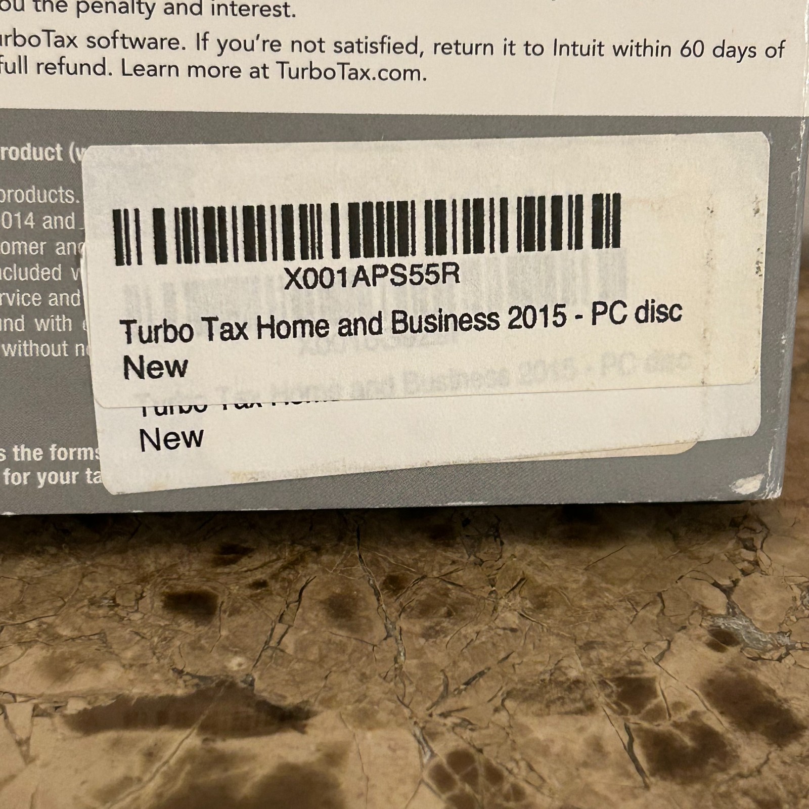 Intuit TurboTax 2015 Home & Business CD Federal State Wondows And Mac
