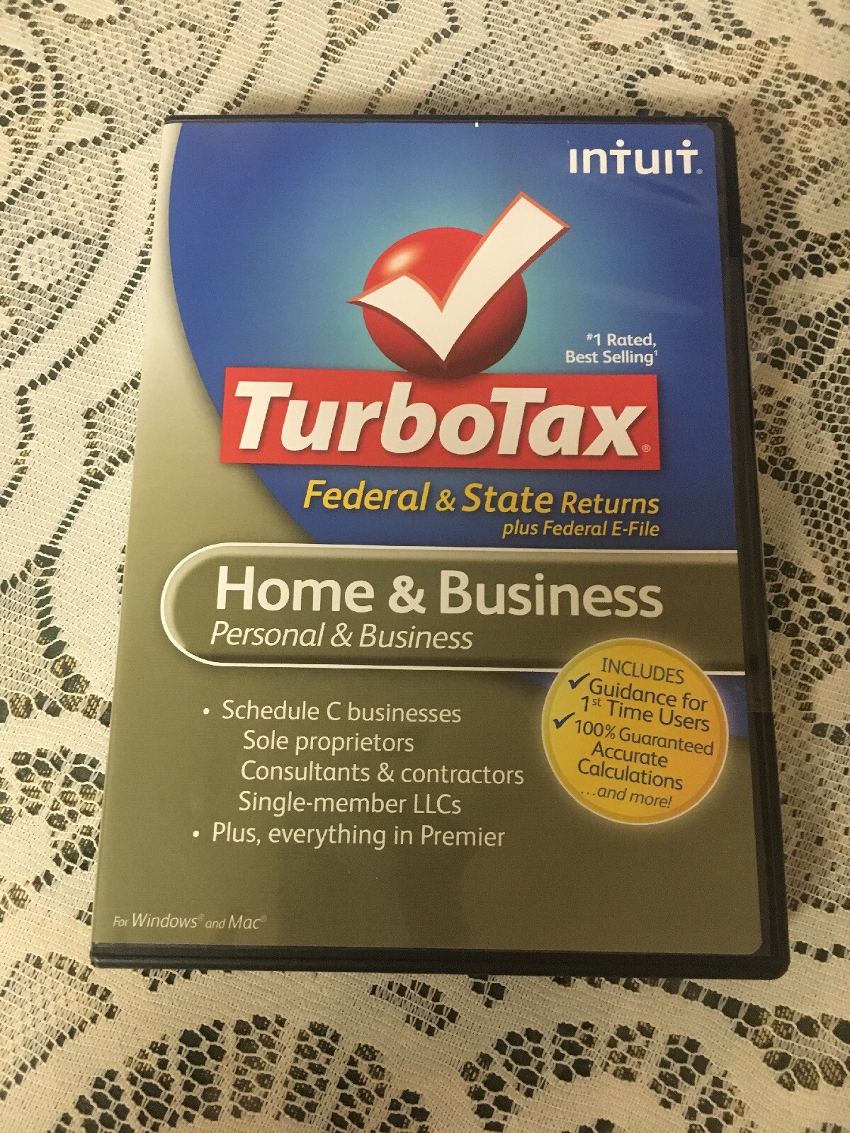 2012 Turbotax Home & Business Federal & State CD PERSONAL & SMALL BUSINESS