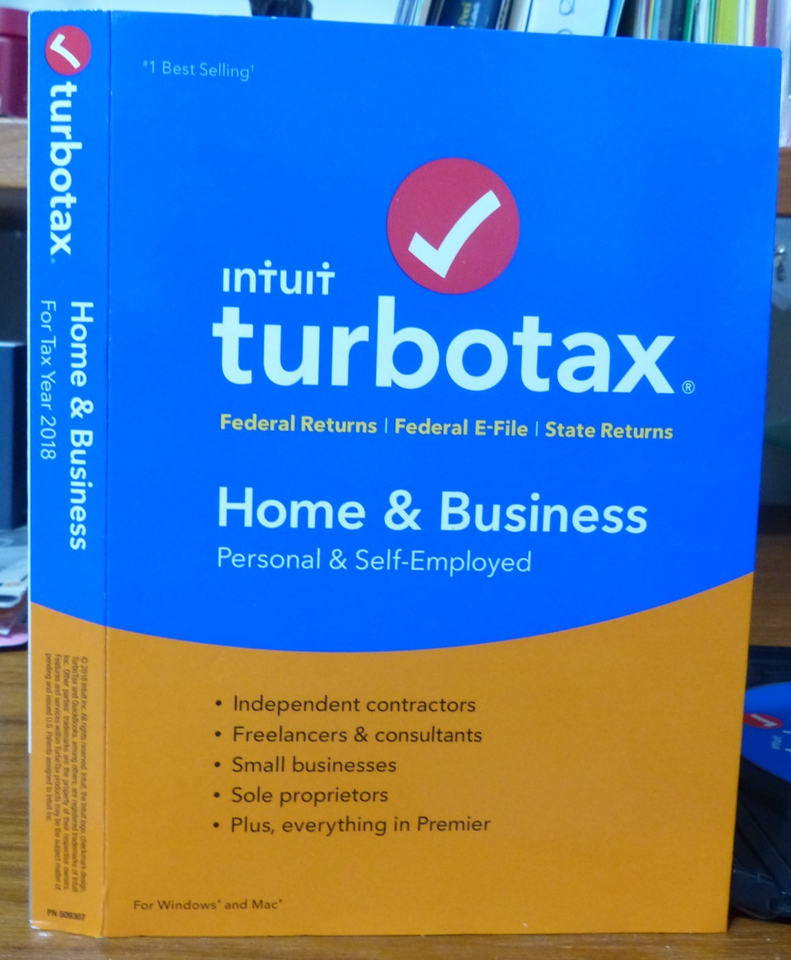 TurboTax Home & Business 2018 Win/Mac CD | Schedule C & State Returns