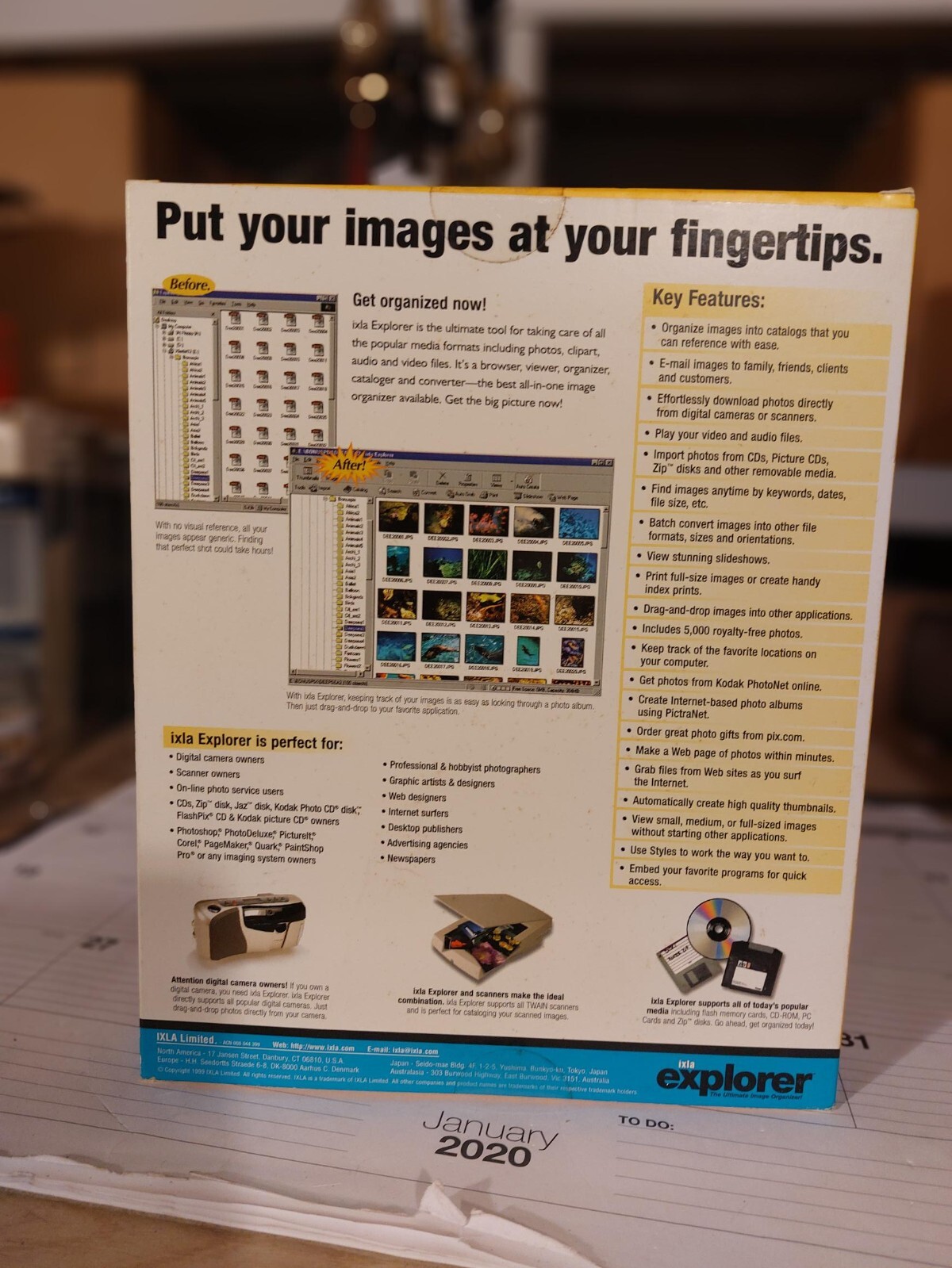 IXLA explorer image organizer software, New In Box, Free Shipping
