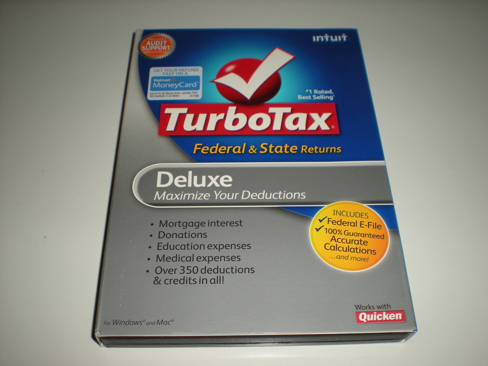 Turbotax 2009 Deluxe with state. Turbo tax. New.