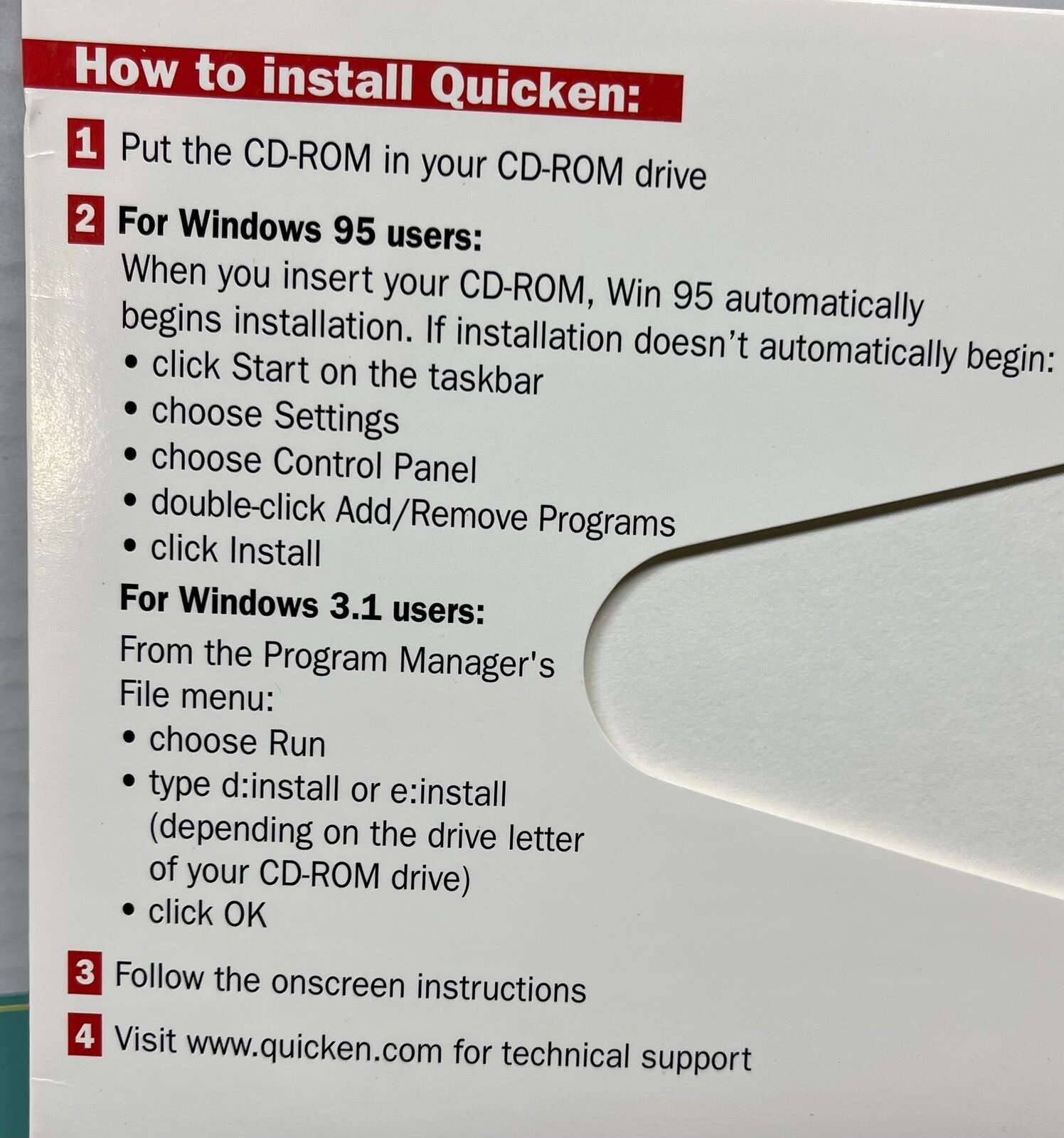 Quicken Deluxe 98Financial Software For Windows 95, 3.1 or NT 4