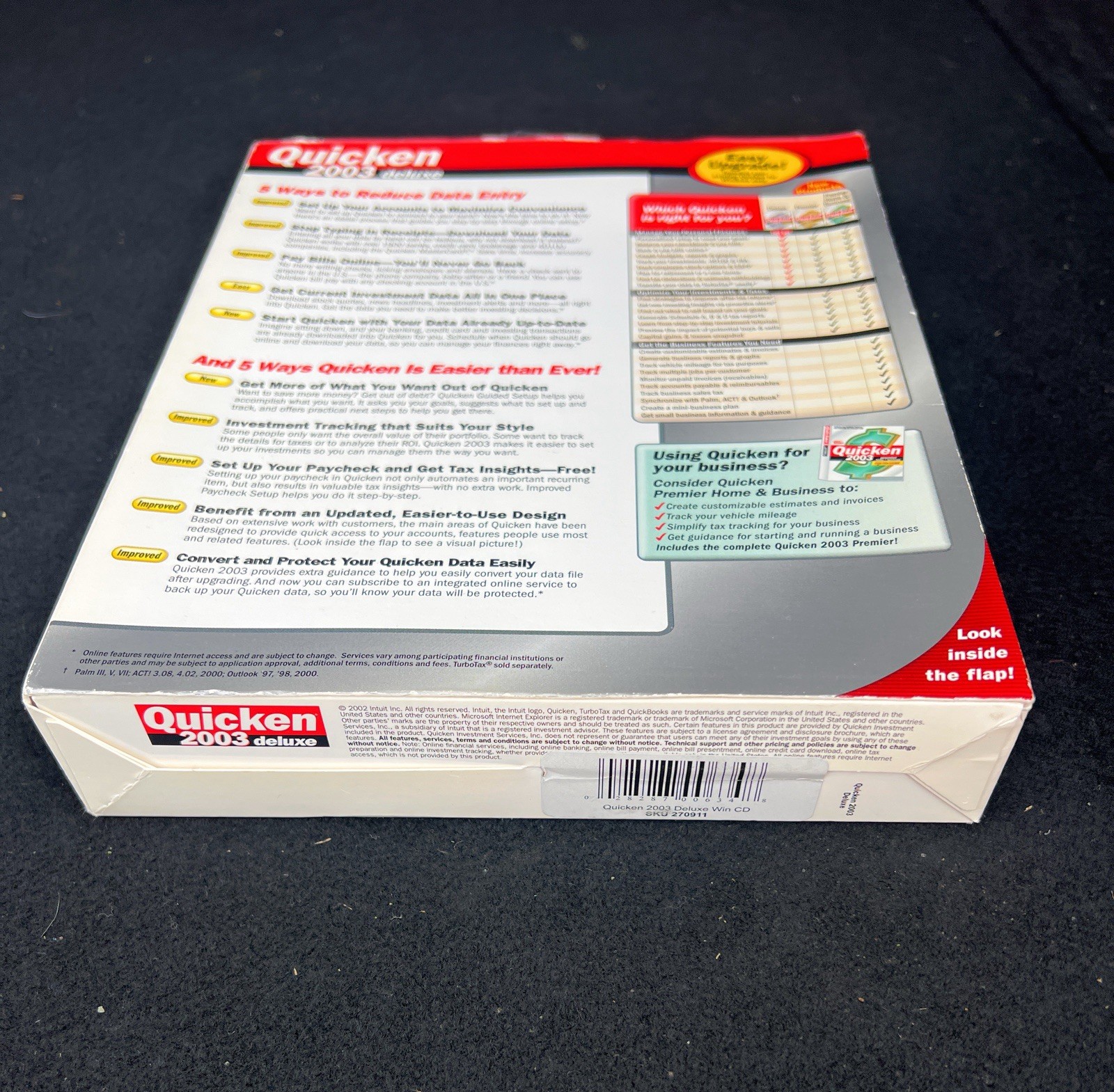 BRAND NEW FACTORY SEALED – Intuit Quicken 2003 Deluxe For Windows
