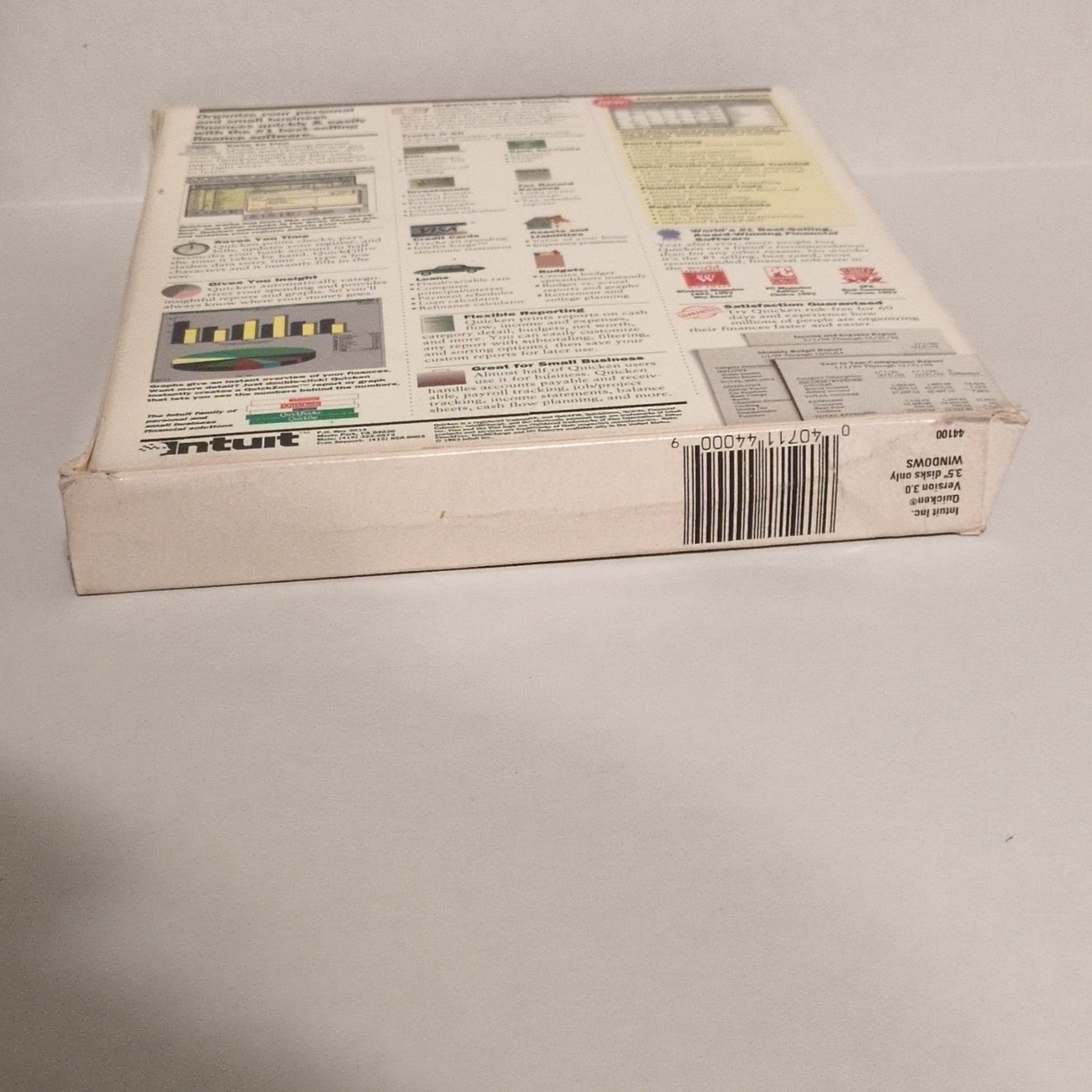 Intuit Quicken Version 3 Windows 3.1 Personal Finance Software Floppy
