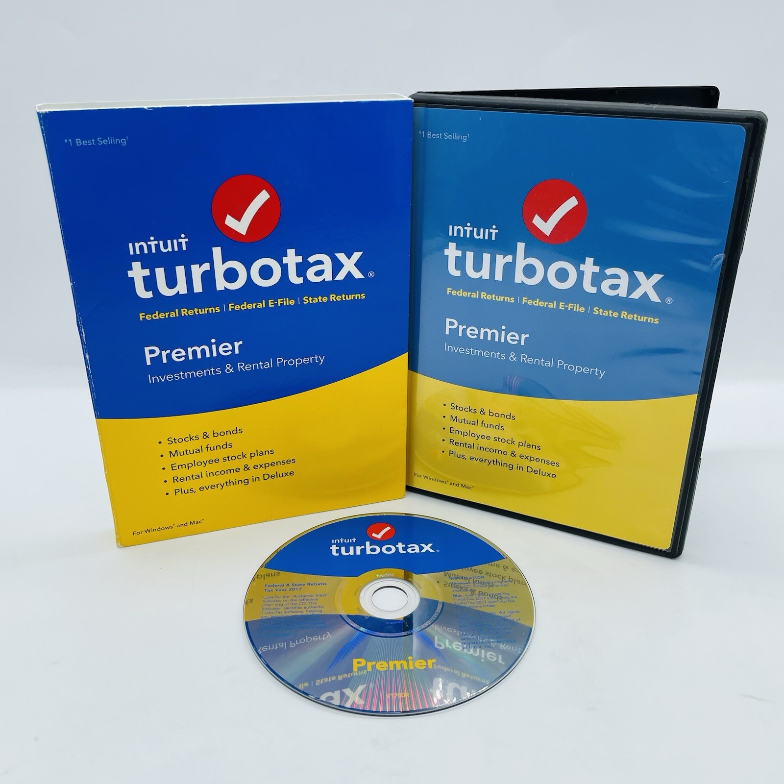 Intuit TurboTax Premier 2017 Investments & Rental Property (Windows PC & Mac)