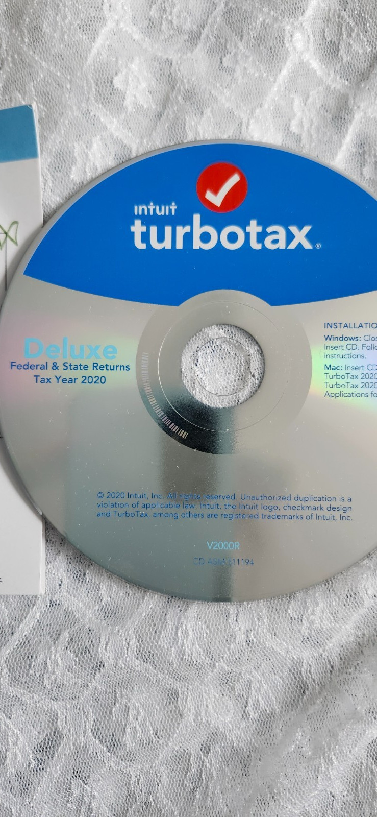 INTUIT TURBO TAX DELUXE FOR 2020