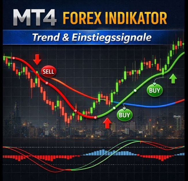 NEW !!!Metatrader 4 Forex Indikator – HMA Swing Level (Trend & Entrance Signals