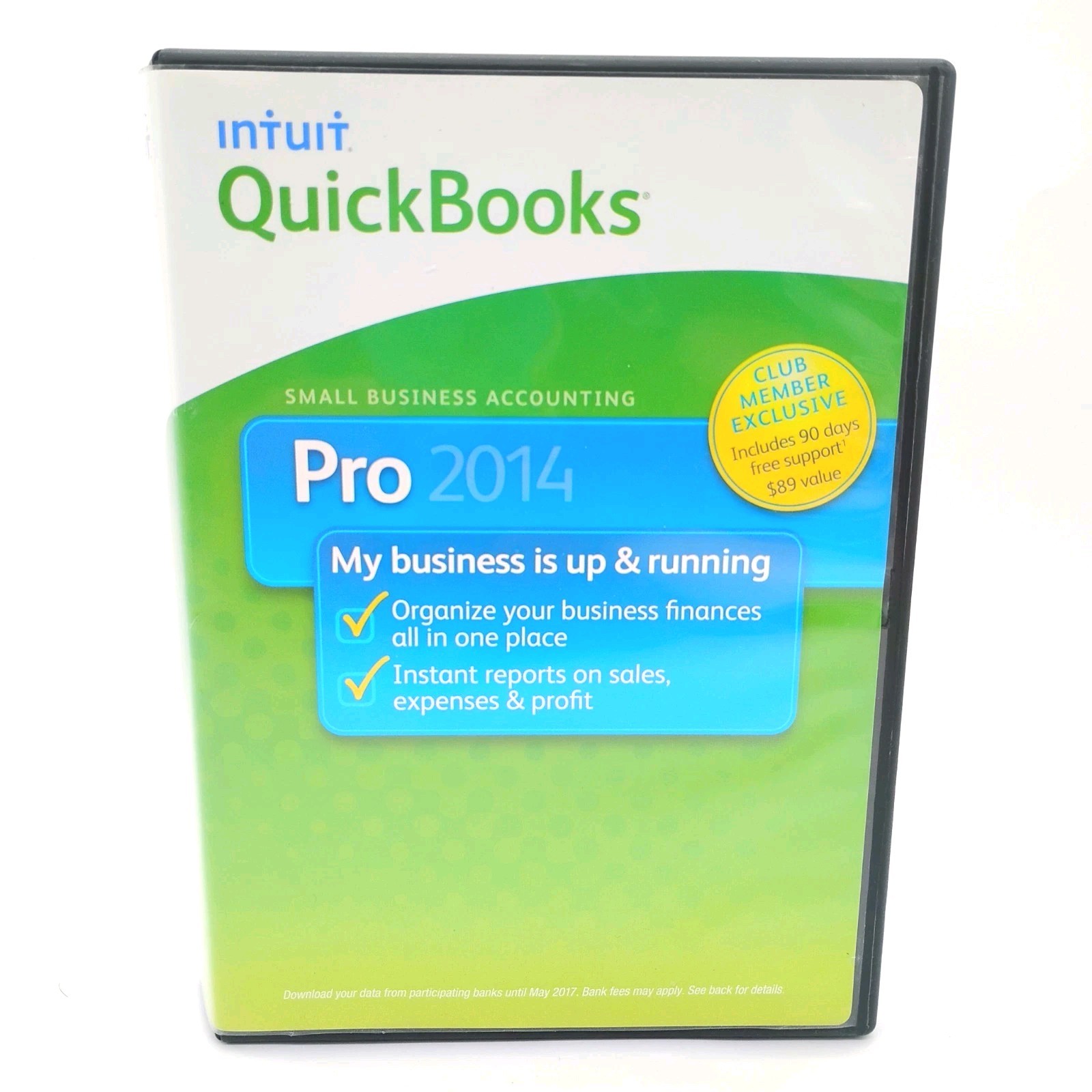 Intuit Quickbooks PRO 2014 For Windows PC w/ License Code, Genuine Authentic