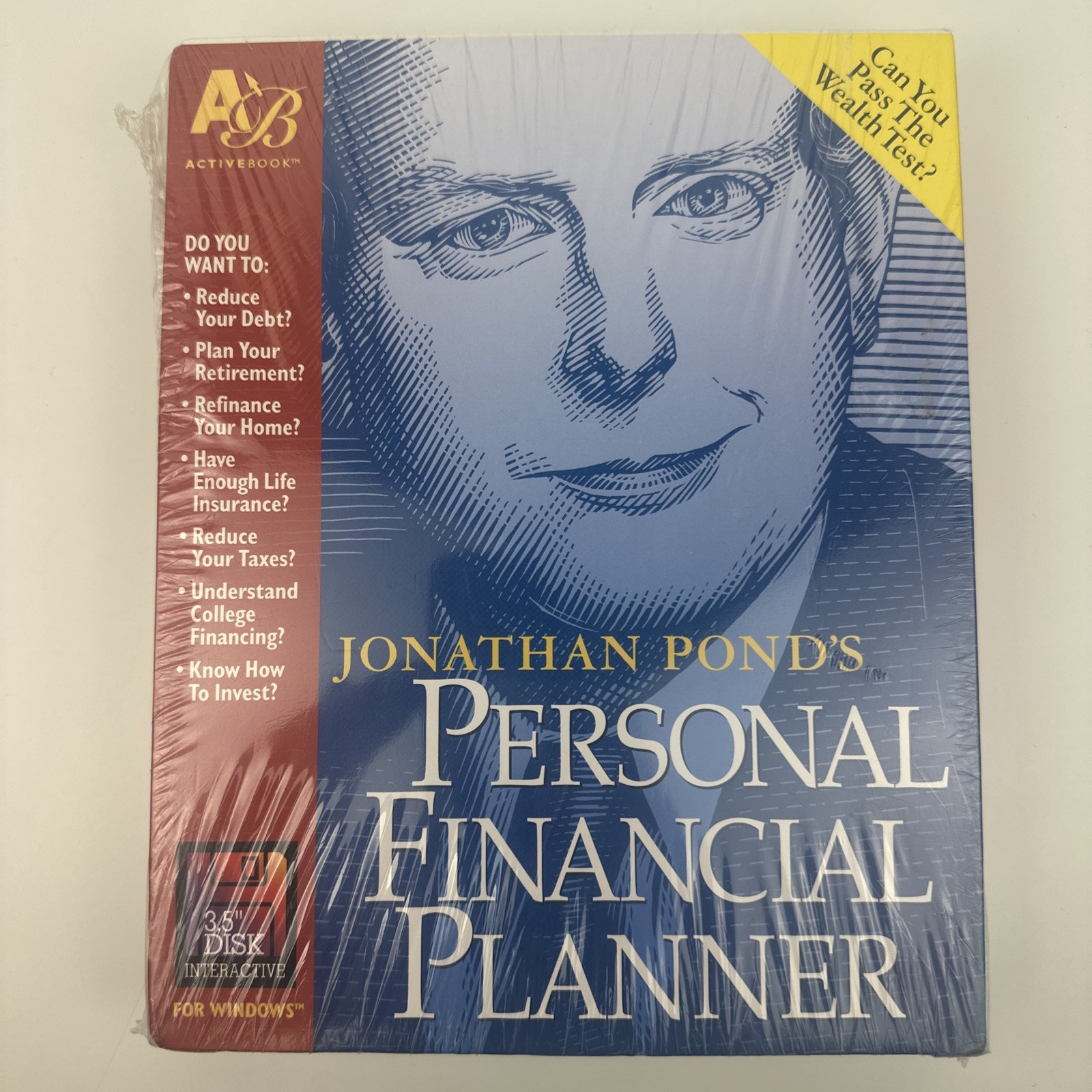 Sealed Jonathan Pond’s Personal Financial Planner for Windows 3.5″ Disk 1994 VTG