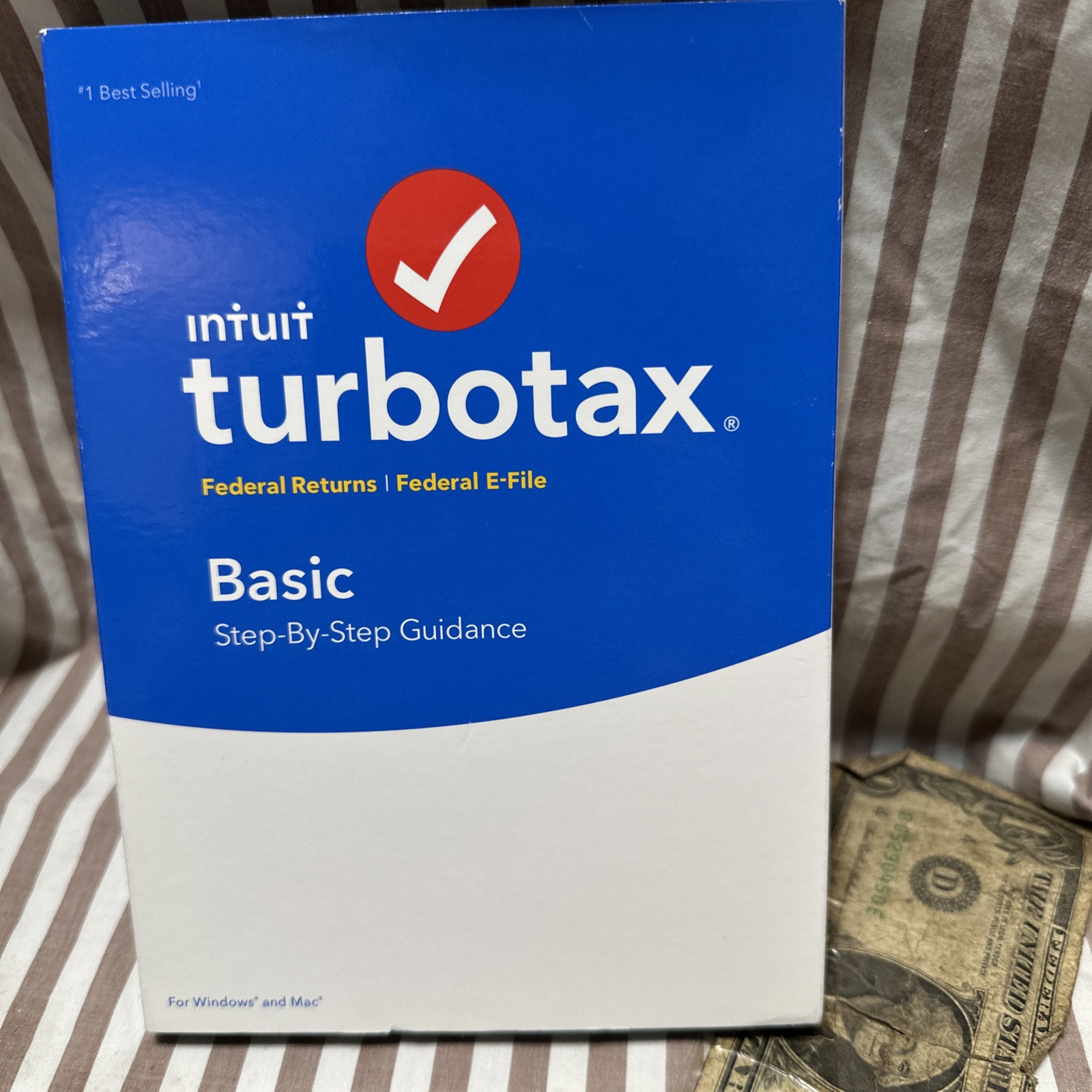 2018 TurboTax Basic Federal Win/Mac Turbo Tax CD USA 2018
