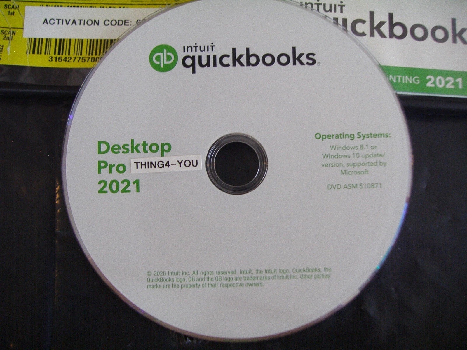 INTUIT QUICKBOOKS DESKTOP PRO 2021 FOR WINDOWS 8, 10 & 11 PC=PERMANENT VERSION=