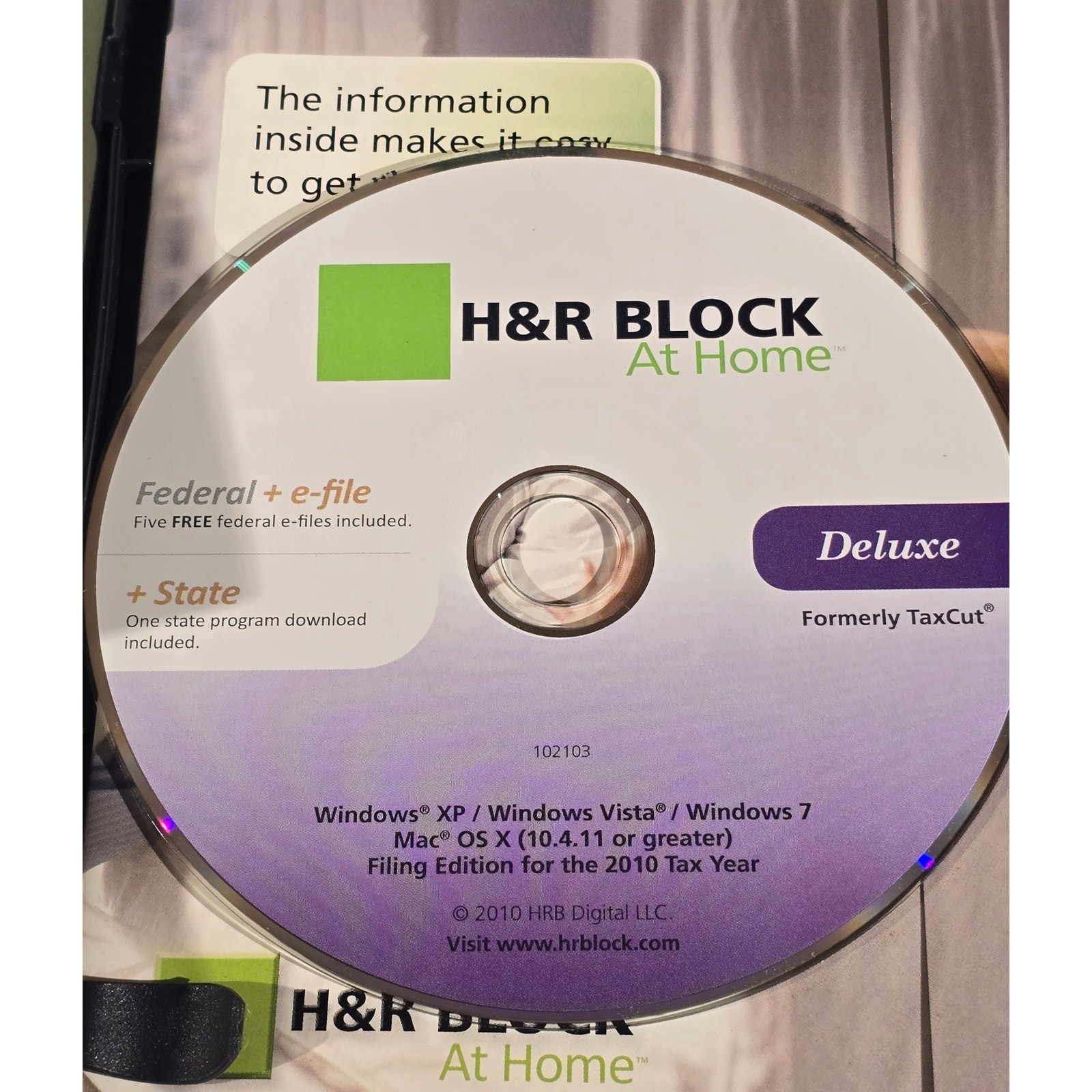 H&R Block Tax Software CD Lot 30+ Deluxe TaxCut Homeowners Investors 1999-2019