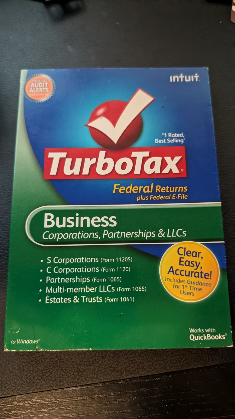 Turbotax business, estates and Trusts 2011 CD