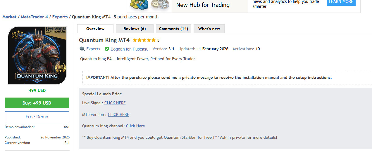 Quantum King MT4 Expert Advisor (EA) – AUDCAD | Fully Automated Forex Trading