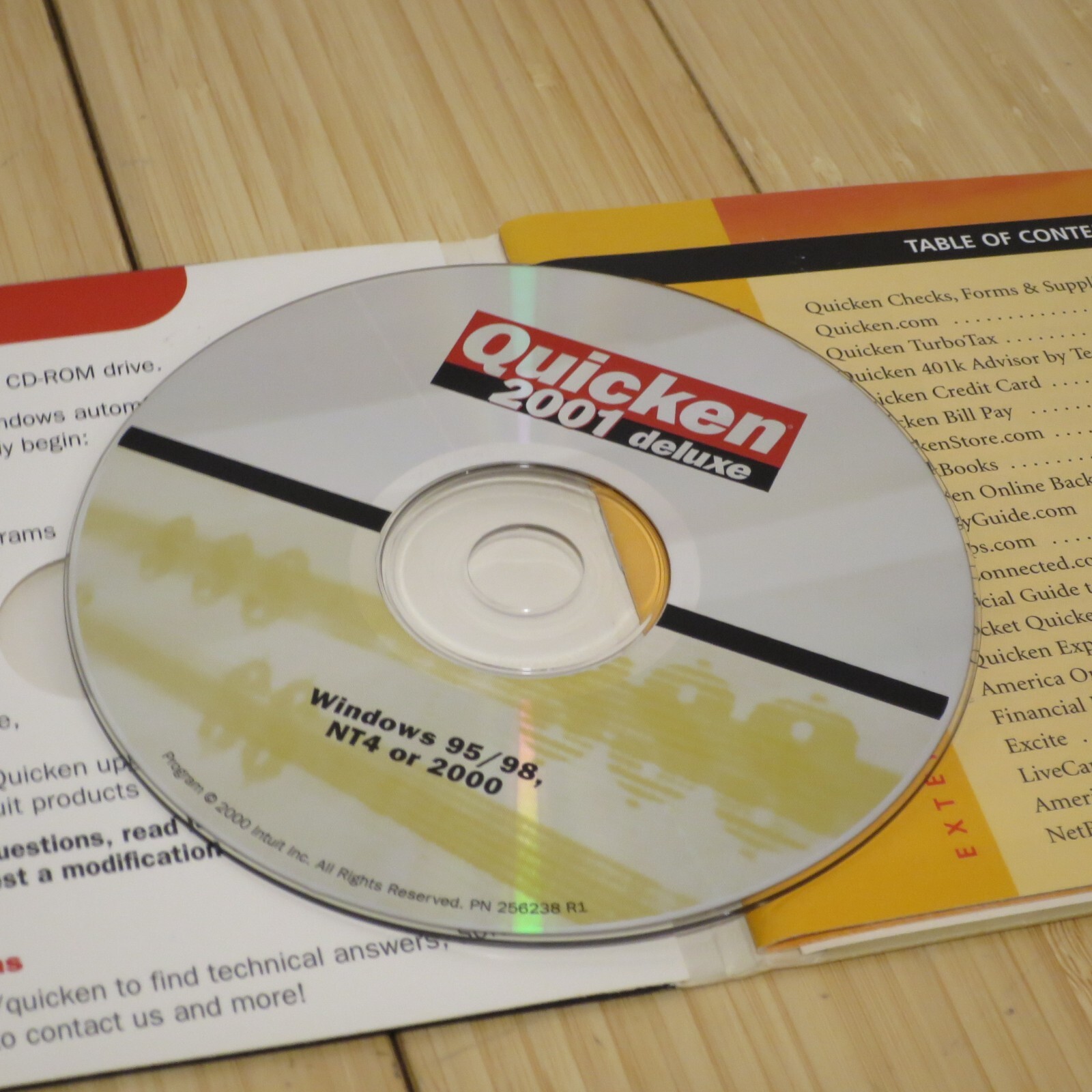NOS Intuit Quicken 2001 Suite with 2001 Family Lawyer – Windows 95, 98, 2K, NT
