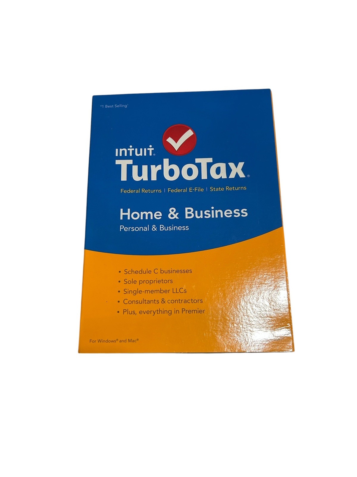 Intuit TurboTax 2015 Federal State Personal Home & Business for Windows and Mac