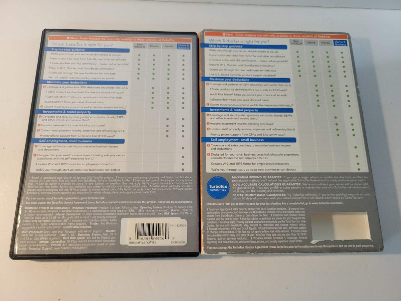 2014 TurboTax Home & Business Federal E-File & State Tax Return for PC & Mac CD