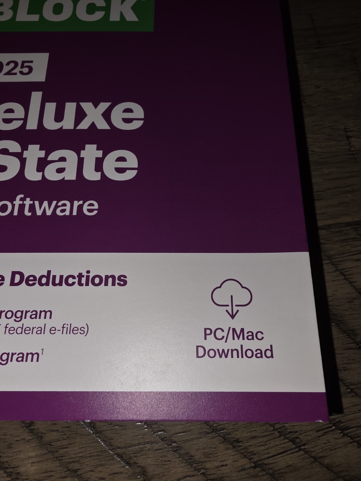 H&R BLOCK 2025 DELUXE TAX SOFTWARE FED+STATE PC/MAC DOWNLOAD CODE NEW