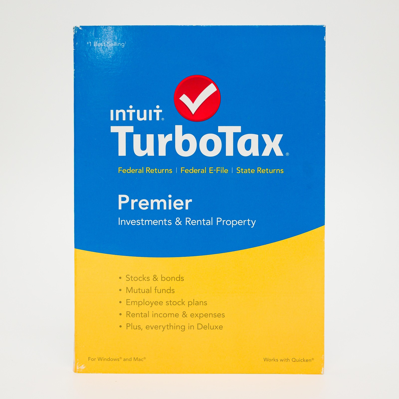Intuit TurboTax Premier 2015 Tax Preparation Software CD Windows Mac Retail