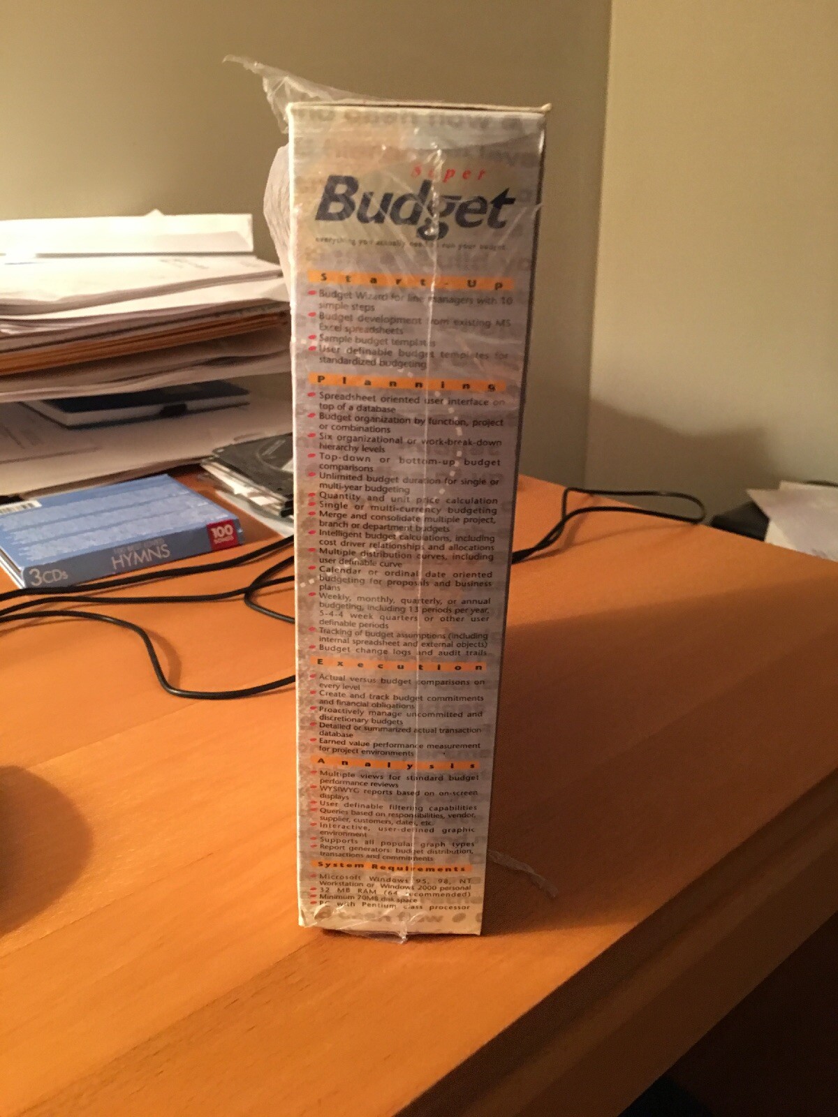 NEW SHRINK WRAPPED Super Budget Version 5.0 Budget& Cost Control+ License Disk