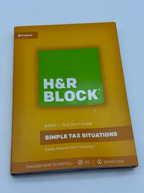 H&R BLOCK 2018 FEDERAL BASIC SIMPLE TAX SITUATIONS SOFTWARE FACTORY SEALED