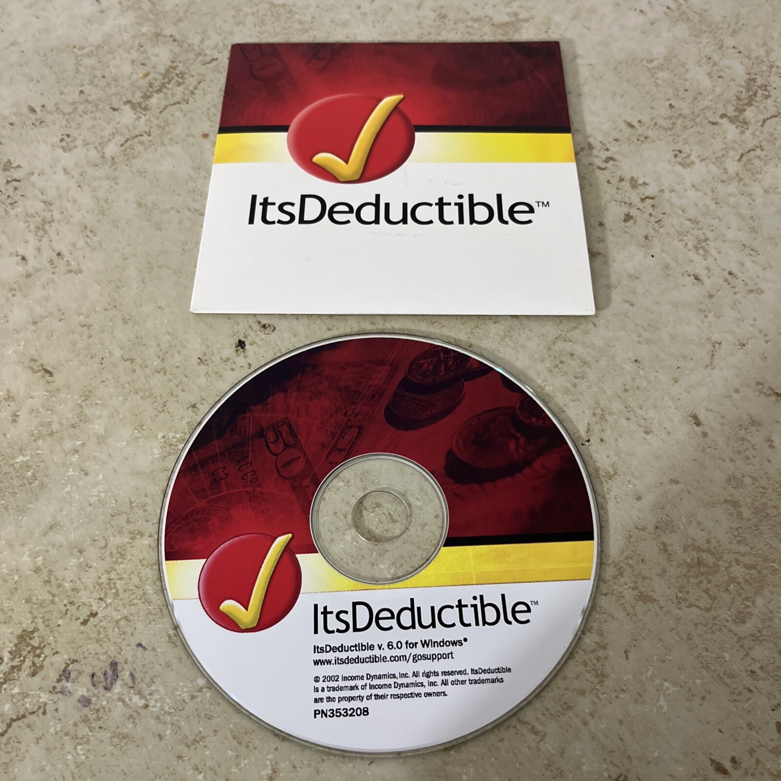 ⭐️ ItsDeductible Version 6.0 Software Installation CD – PC CD-ROM