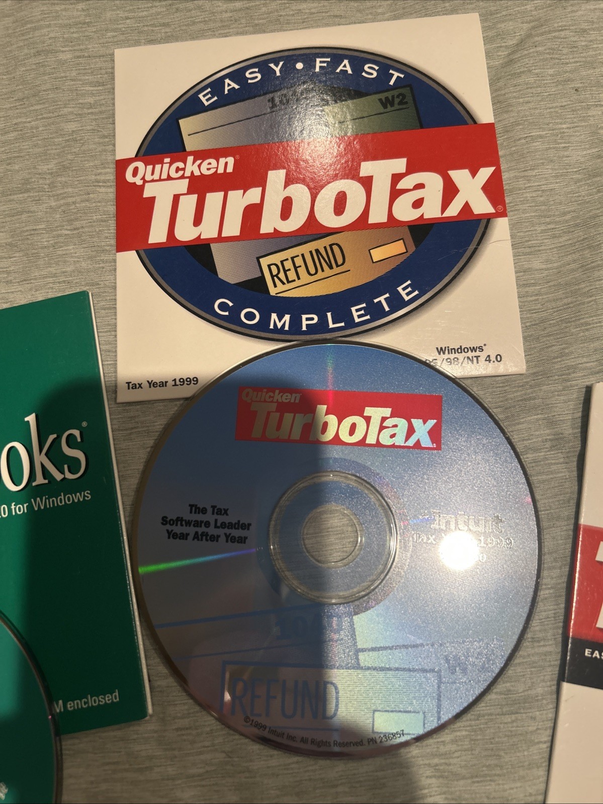 Quickbooks Version 5.0 Turbotax Premier Home & Business 2002 & 1999 ￼