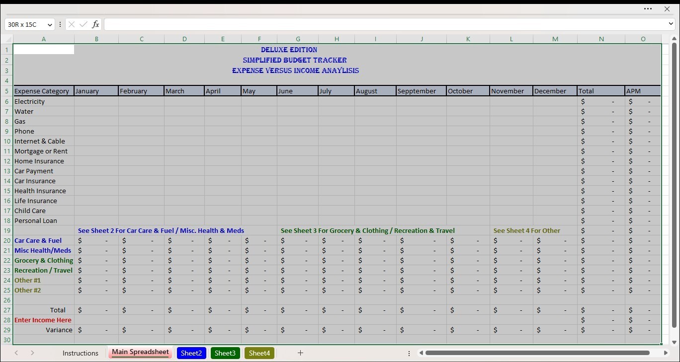 Spectacular Spreadsheet Deal, 10 Excel Templates, one low price, PC or Android