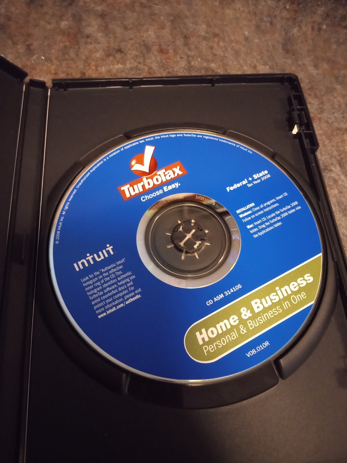 Turbotax 2008 Home & Business Federal State