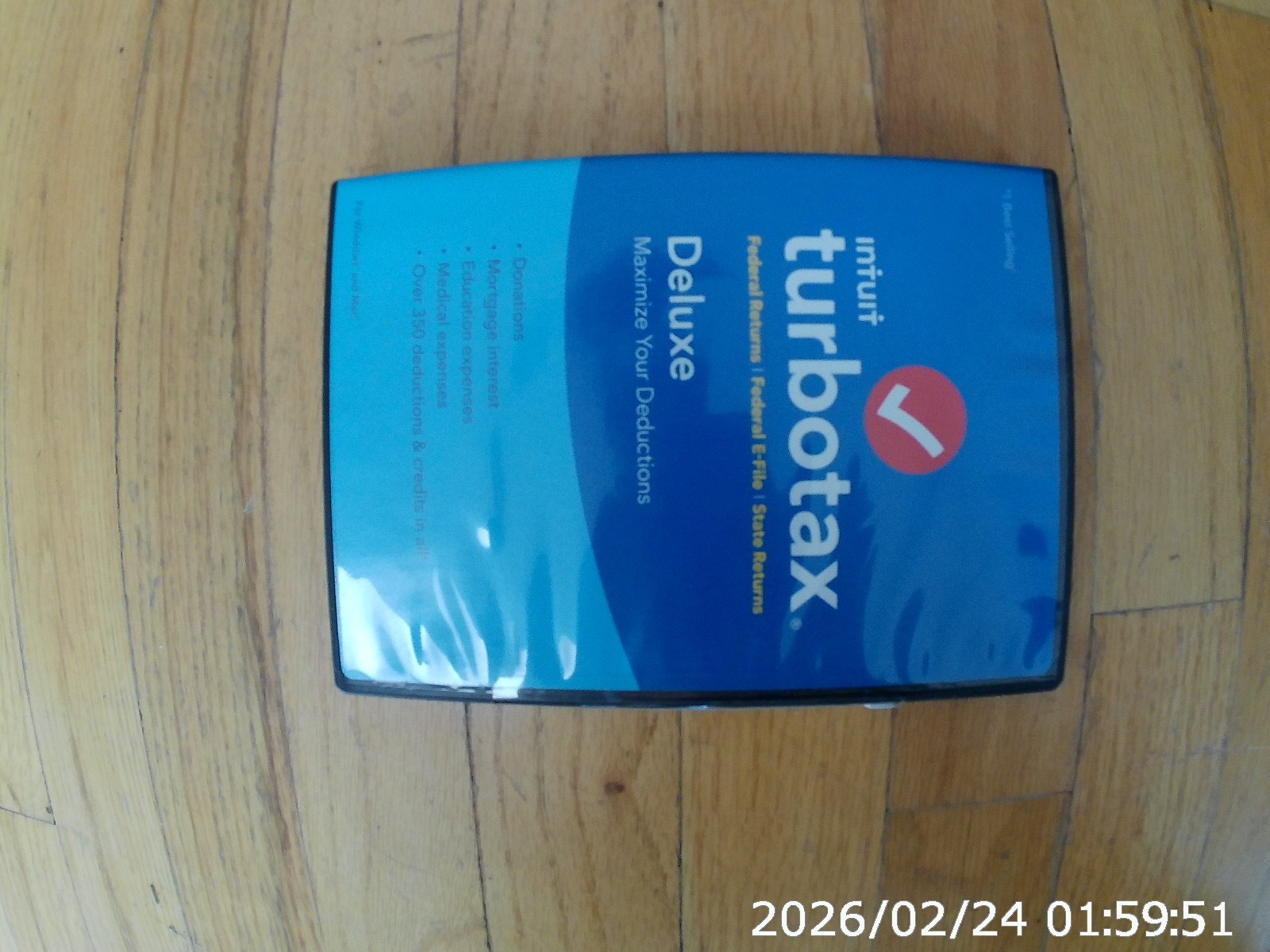 INTUIT TURBOTAX FOR 2016 DELUXE FEDERAL Used once Federal Only No State